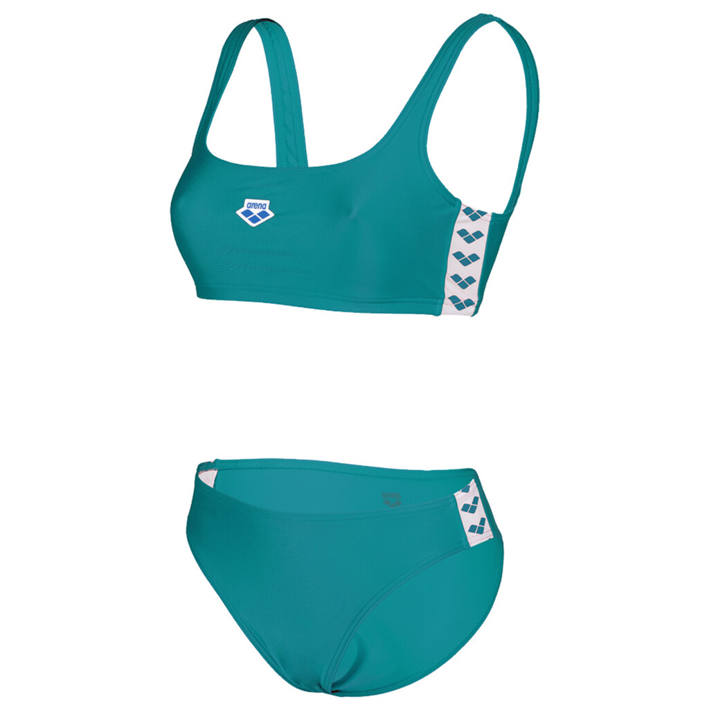 Arena - W Arena Icons Bralette Solid Two Pieces - green lake