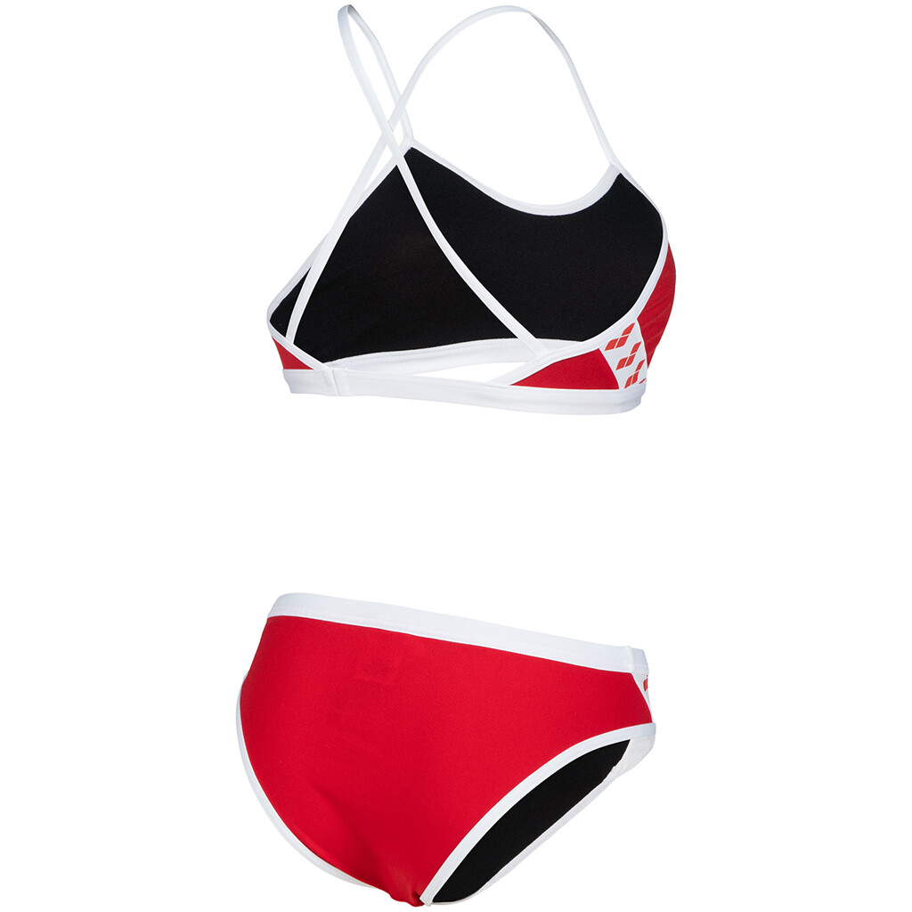 Arena - W Arena Icons Bikini Cross Back Solid - red/white