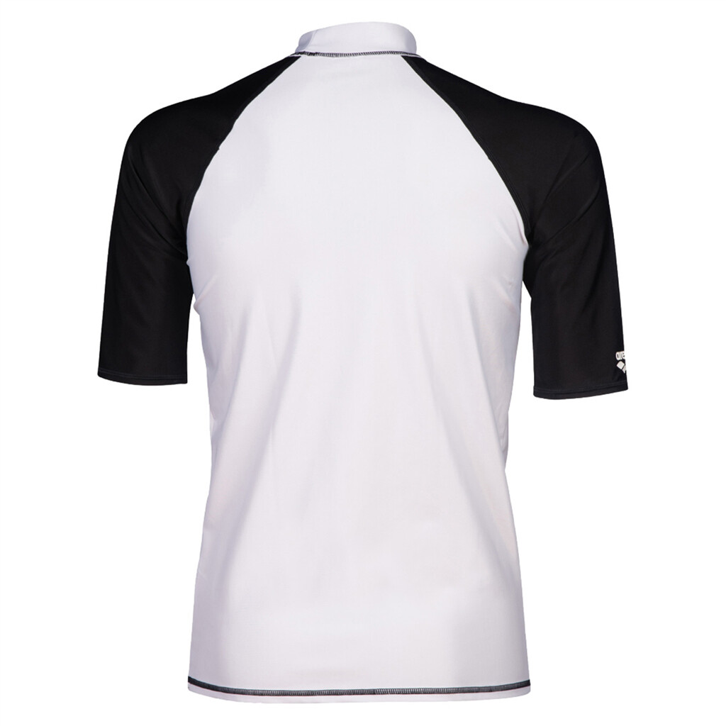 Arena - M Arena Rash Vest S/S Graphic - white/black