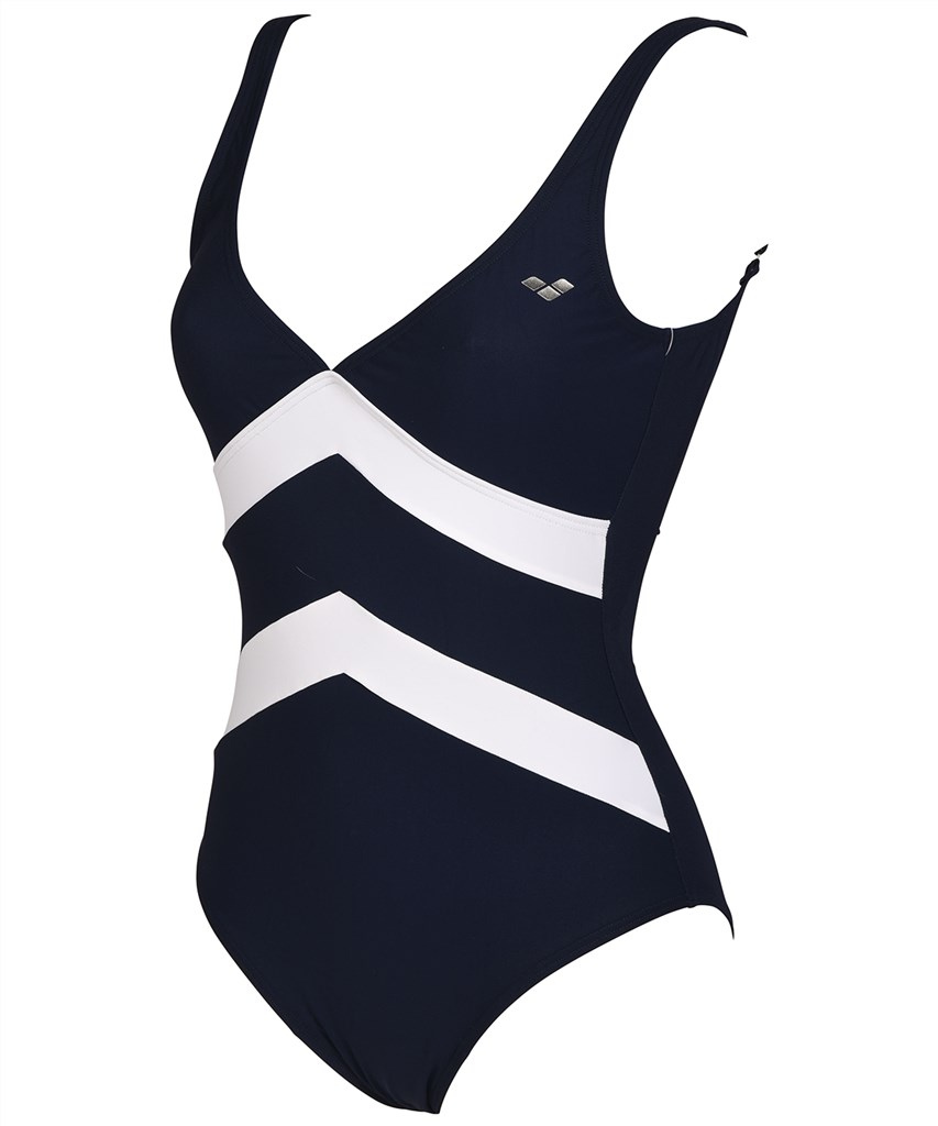 Arena - W Vera Wing Back One Piece C-Cup - navy/white