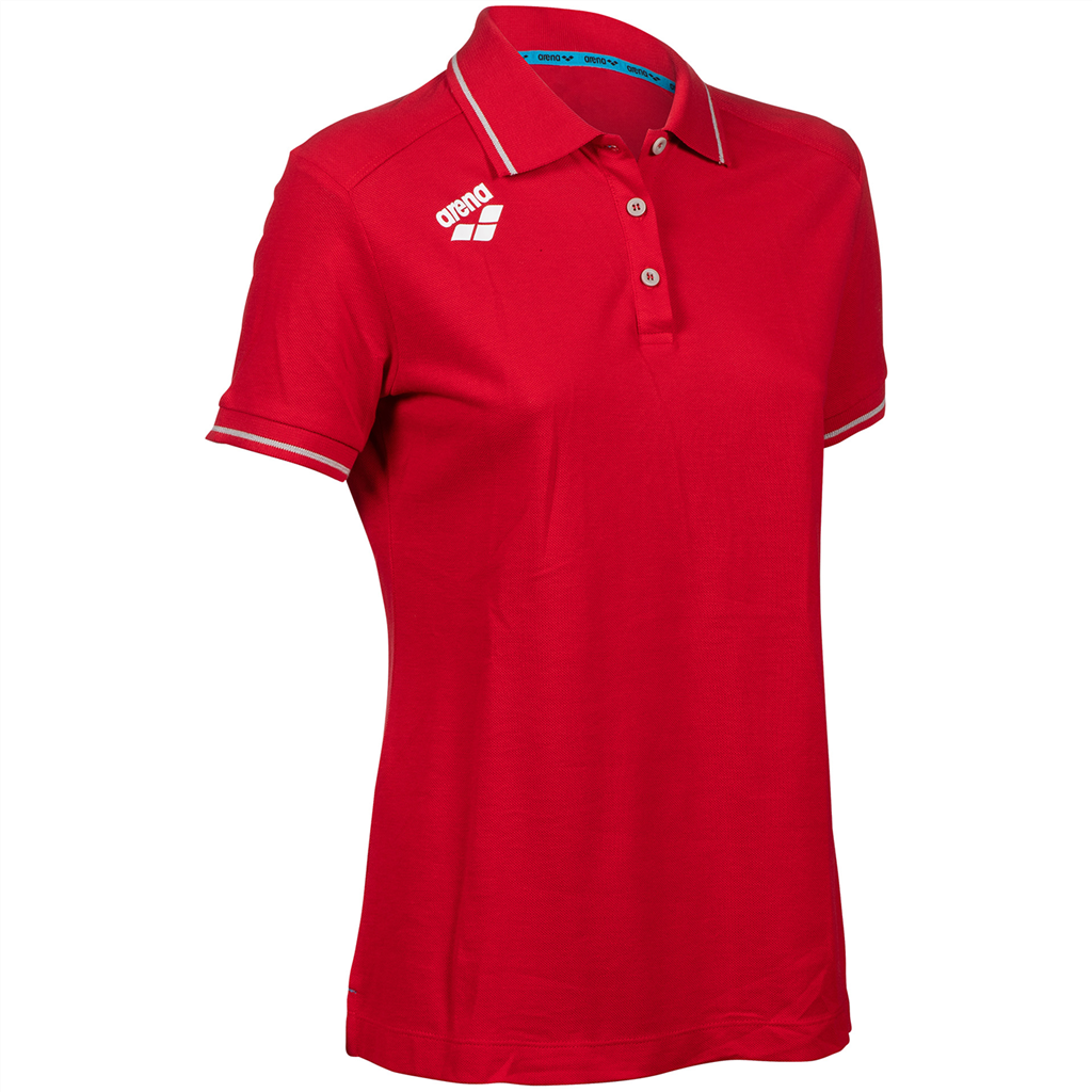 Arena - W Team Poloshirt Solid Cotton - red