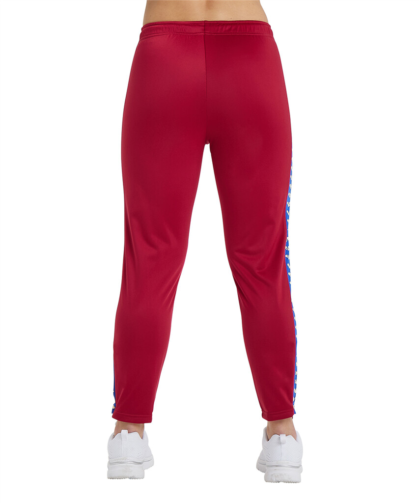 Arena - W 7/8 Team Pant - burgundy/neon blue/butter