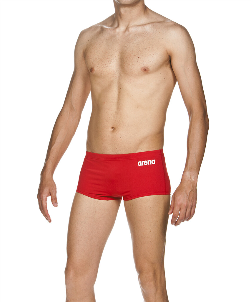 Arena - M Solid Squared Short - red/white