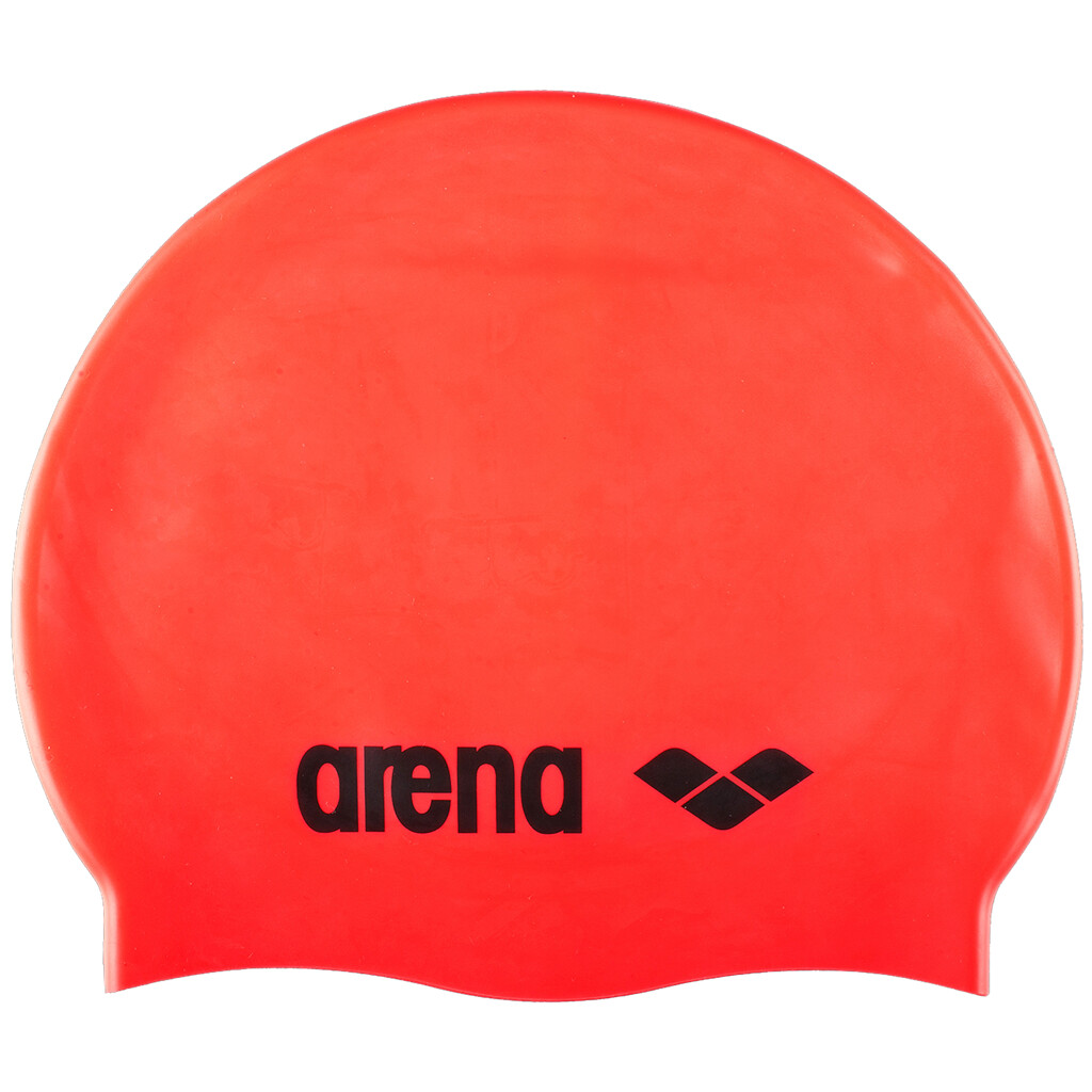 Arena - Classic Silicone Cap - fluo red/black
