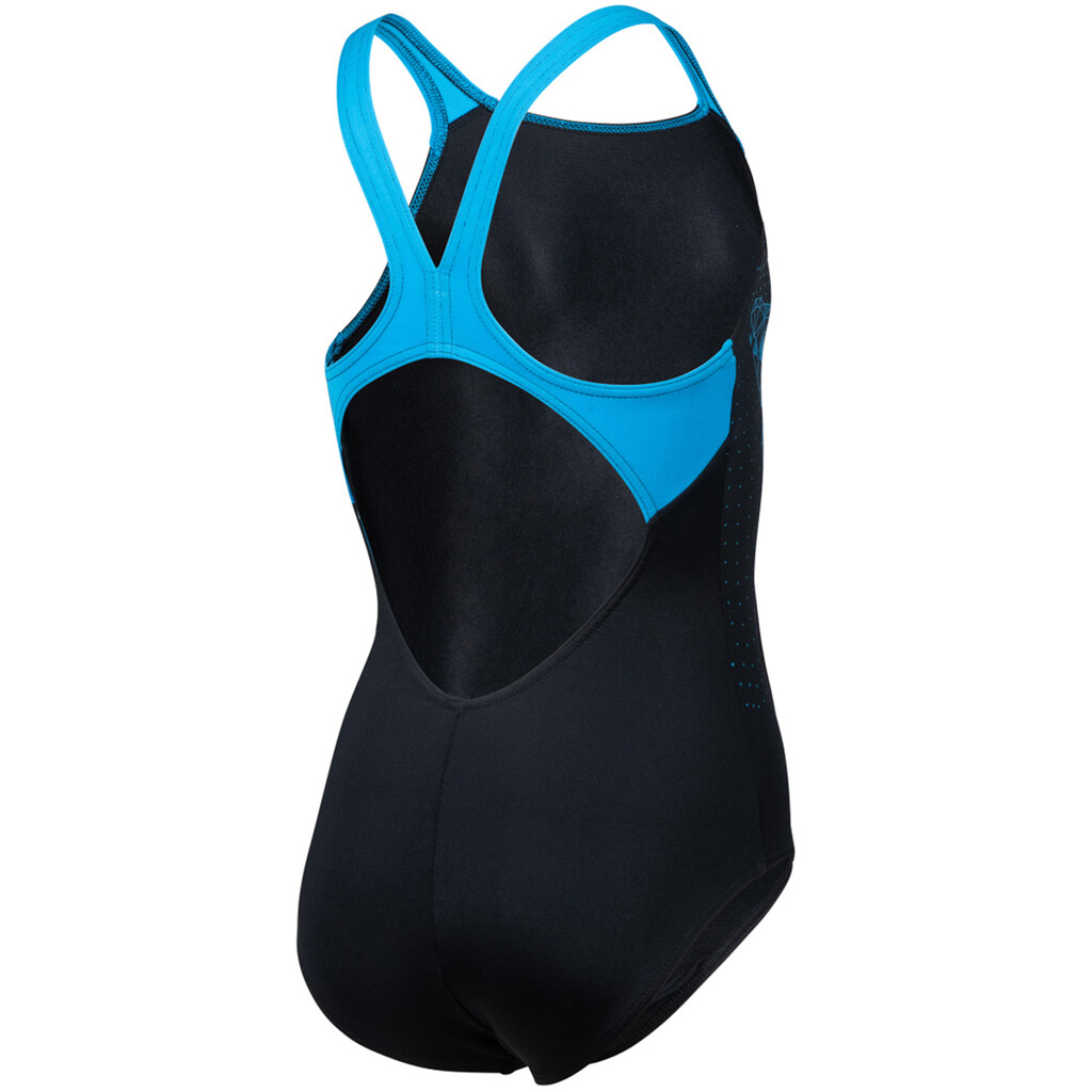 Arena - G Arena Butterfly Swimsuit V Back - black/turquoise