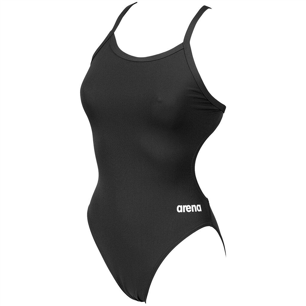 Arena - W Team Swimsuit Challenge Solid - black/white