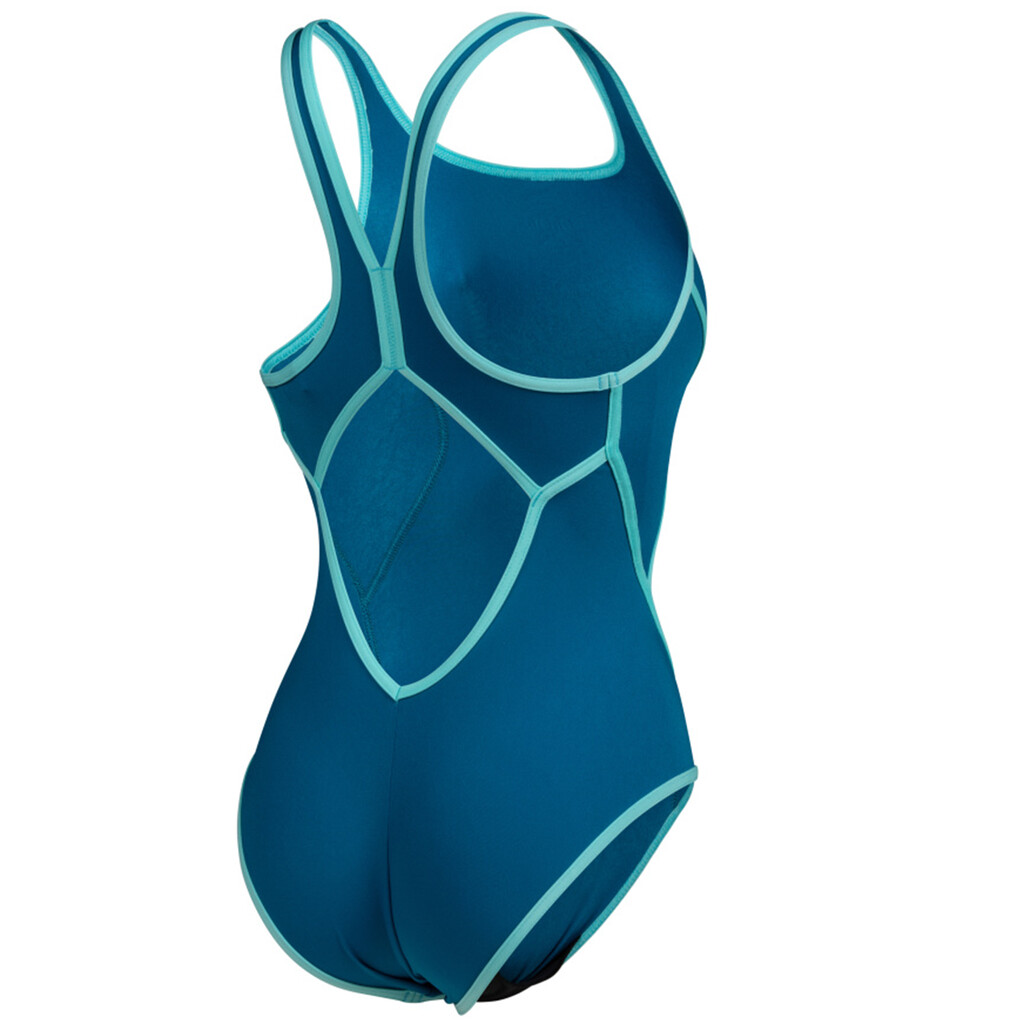 Arena - W Arena Pro_File Swimsuit V Back - blue cosmo/water
