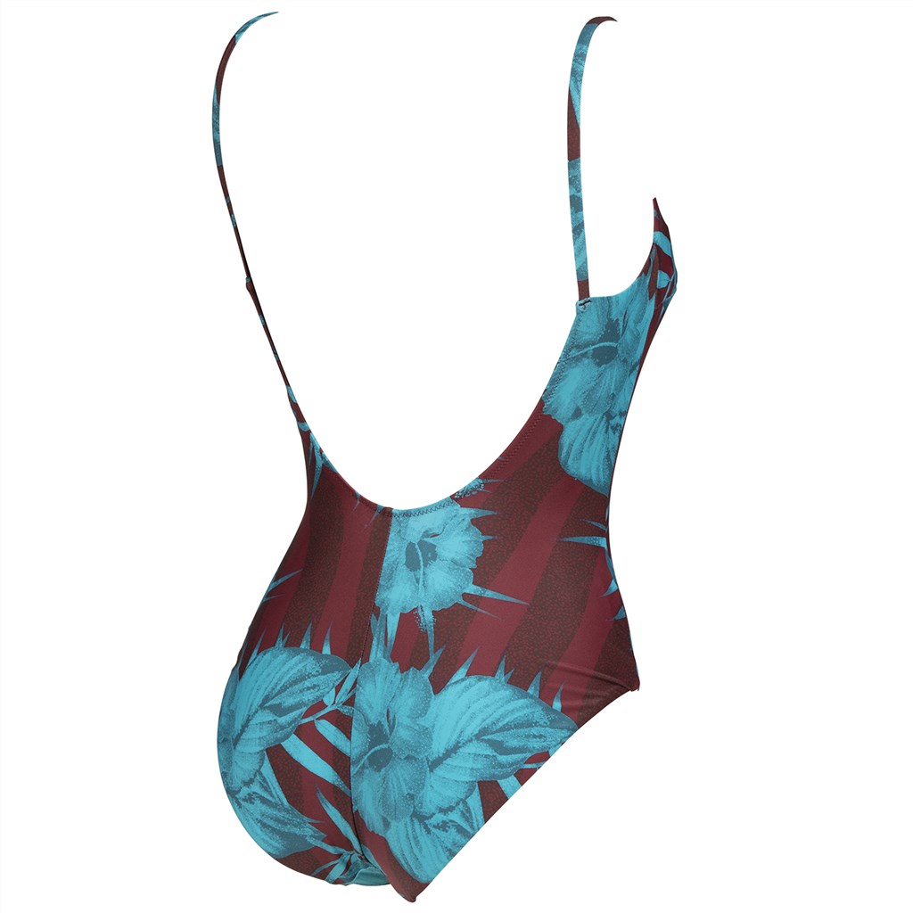 Arena - W Allover U Back One Piece - burned red multi