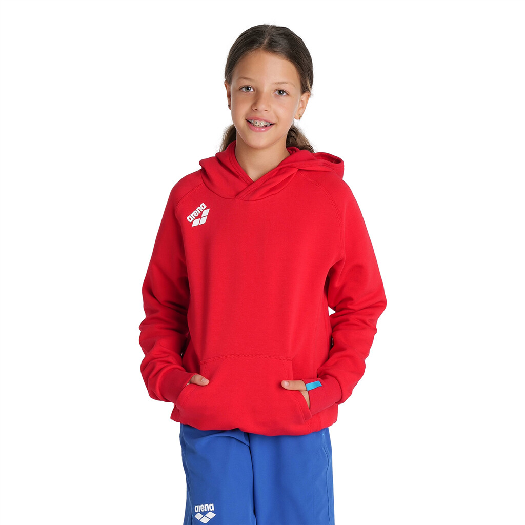 Arena - Jr Team Hooded Sweat Panel - red