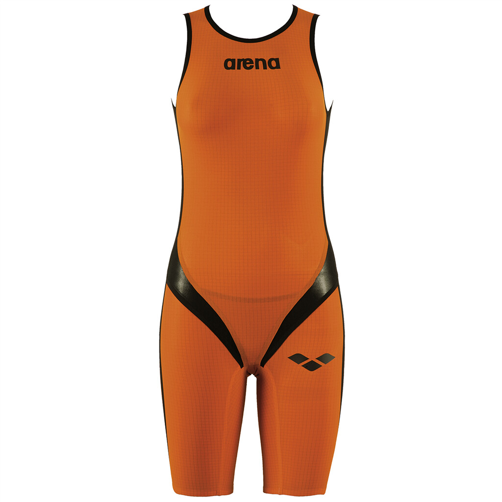 Arena - W Tri Suit Carbon-Pro Back Zipper - fluo orange/black