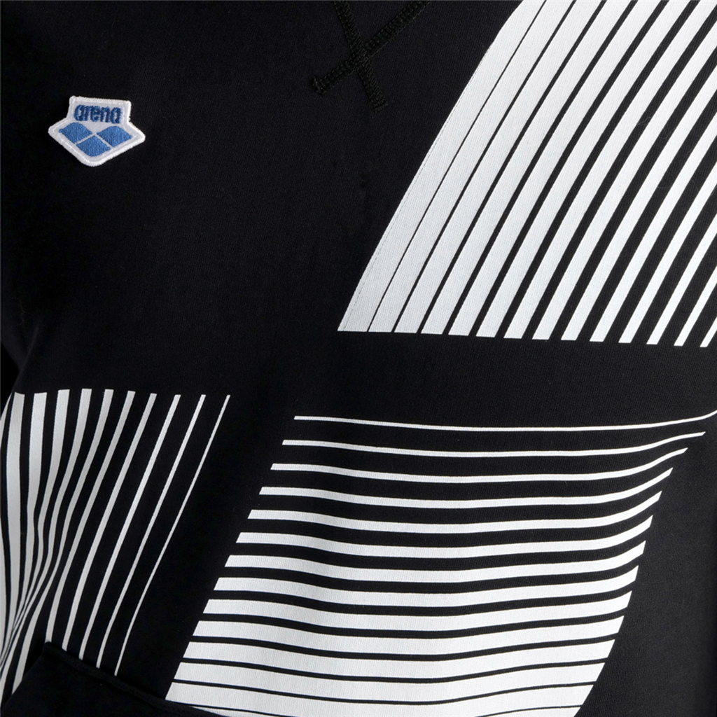Arena - Arena Icons Hooded Sweat Solid Logo - black/white/blue diamond