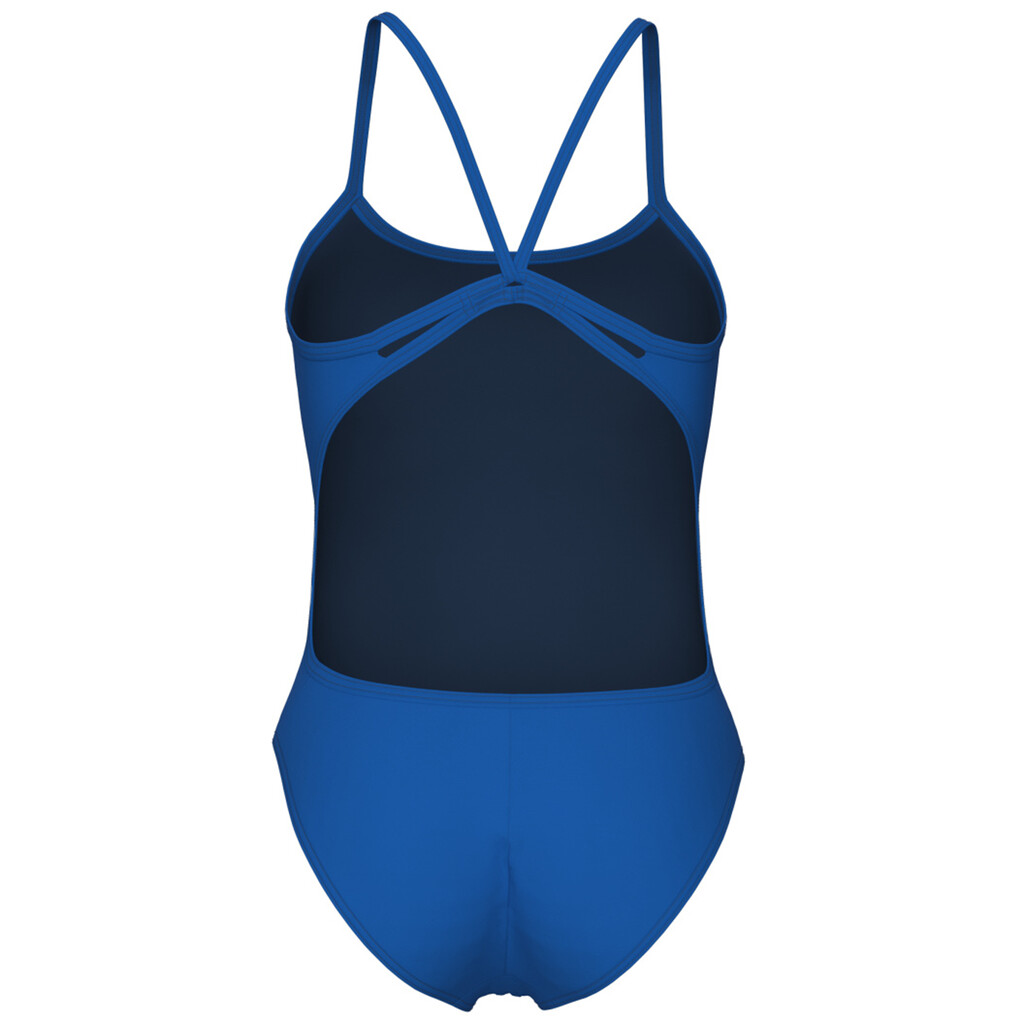 Arena - W Swimsuit Lace Back Solid - royal/white