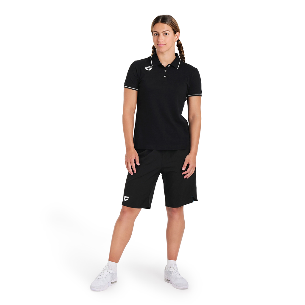 Arena - W Team Poloshirt Solid Cotton - black