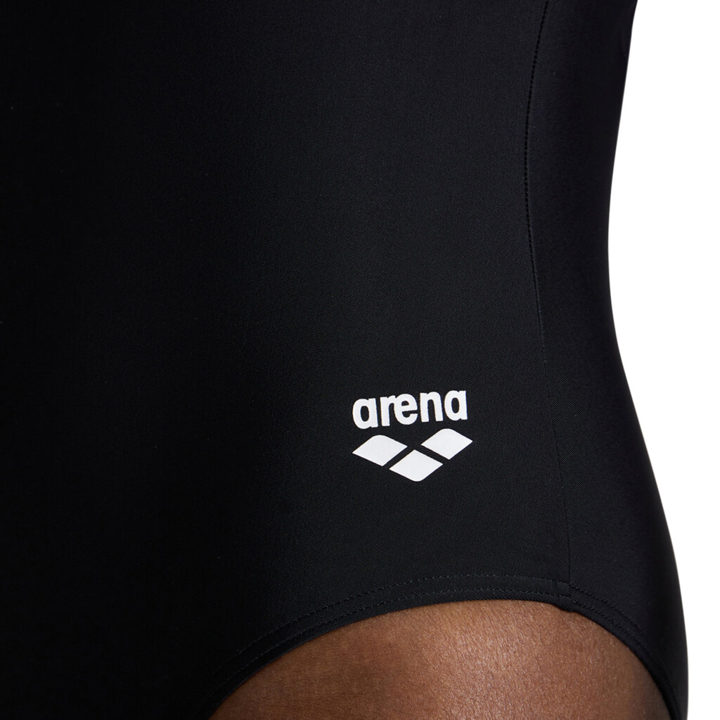 Arena - W Arena Kikko V Swimsuit V Back Graphic - black/black