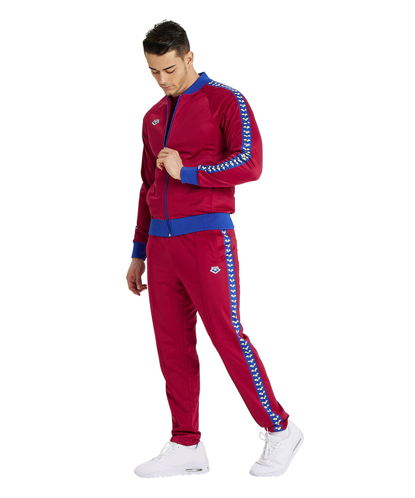 Arena - M Relax Iv Team Jacket - burgundy/neon blue/butter