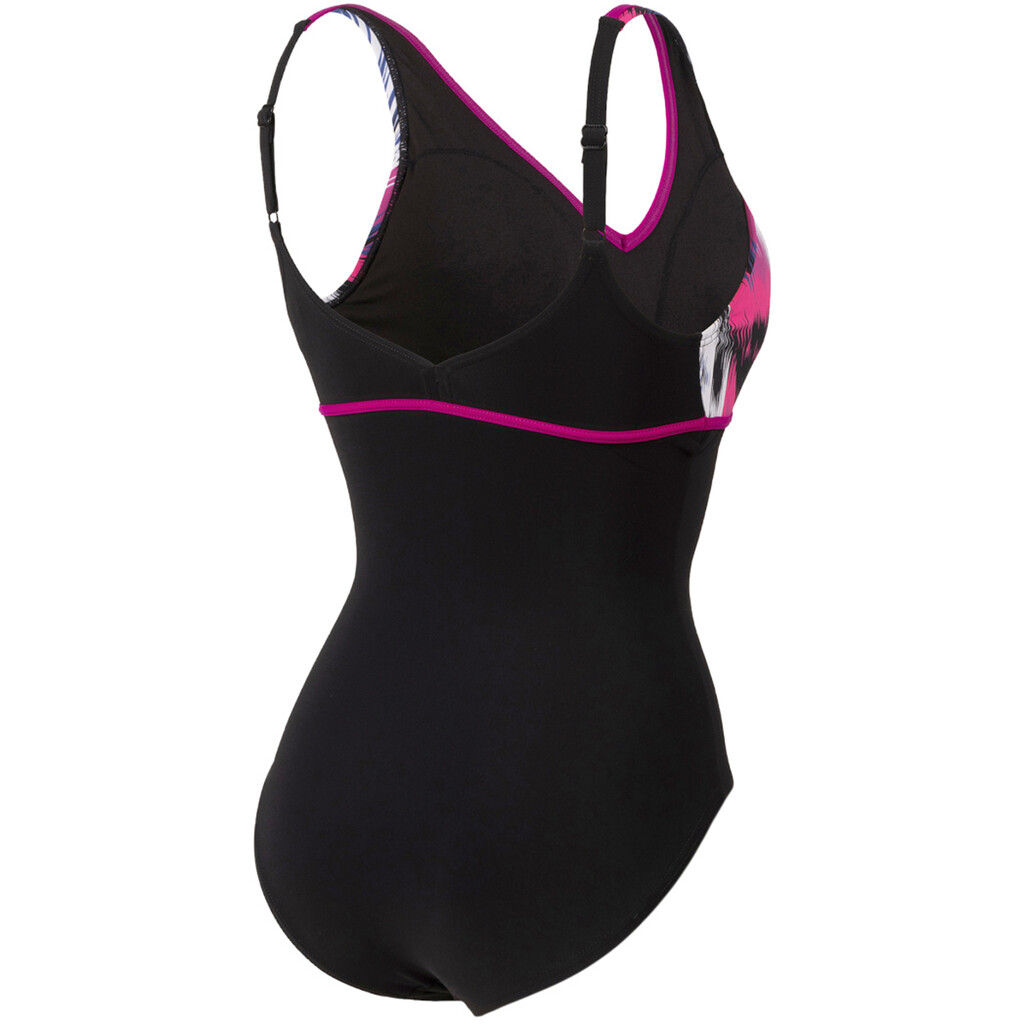 Arena - W Bodylift Swimsuit Jennifer Wing Back C Cup - black multi/black/grape violet