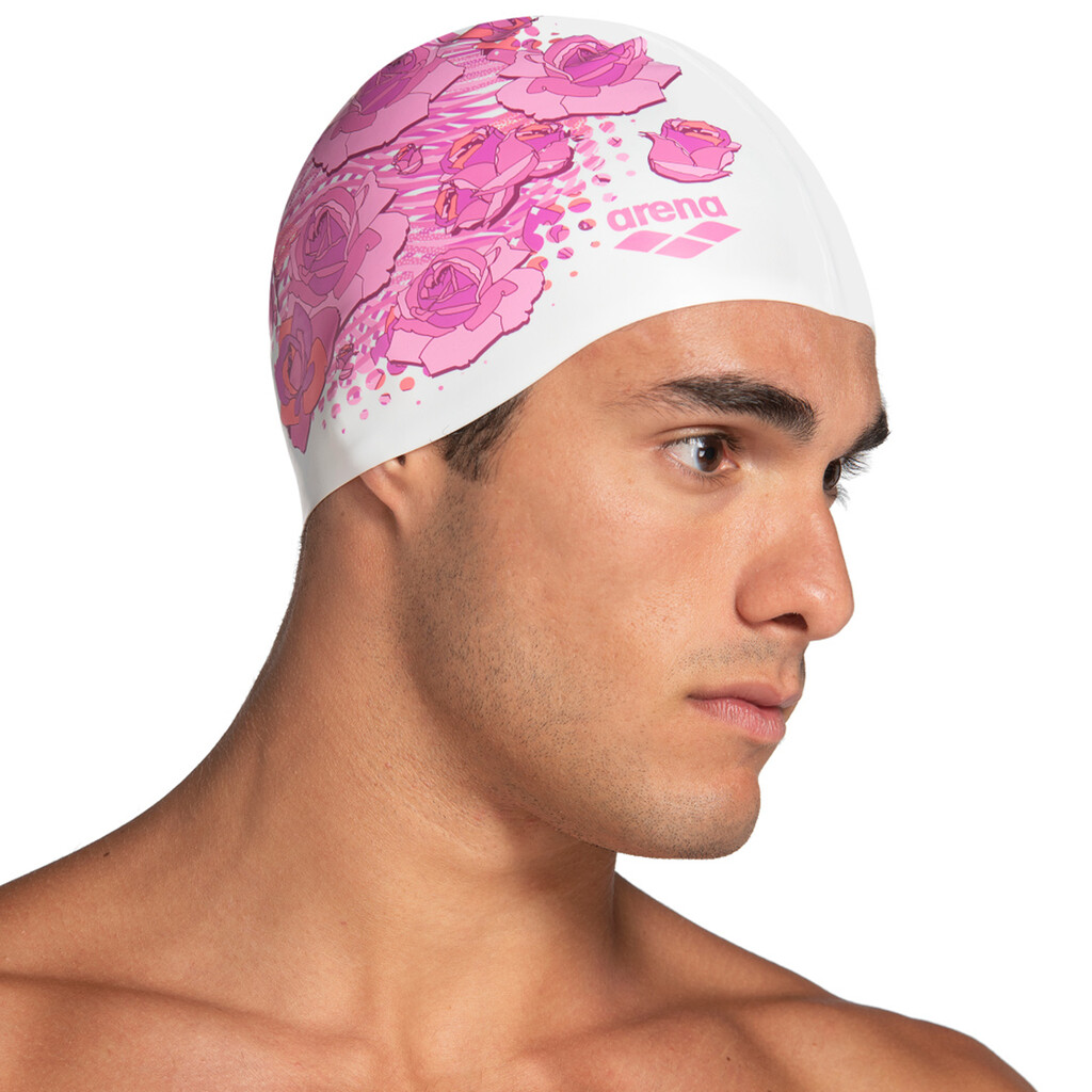 Arena - Flat Silicone Breast Cancer - white/wavy roses