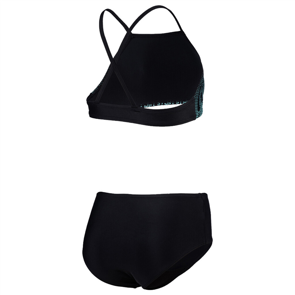Arena - G Arena Graphic Swimsuit Bikini Crop Top - black