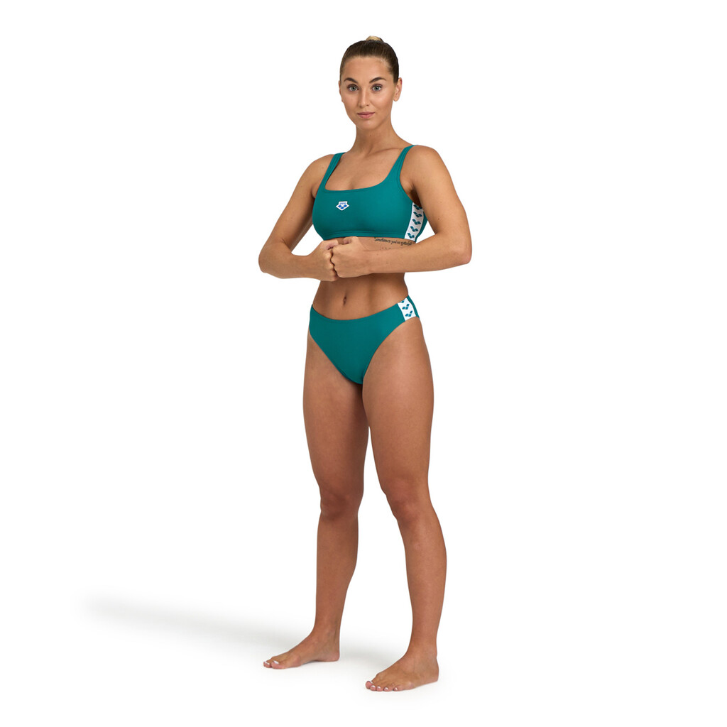 Arena - W Arena Icons Bralette Solid Two Pieces - green lake