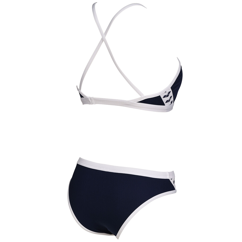 Arena - W Arena Icons Bikini Cross Back Solid - navy/white