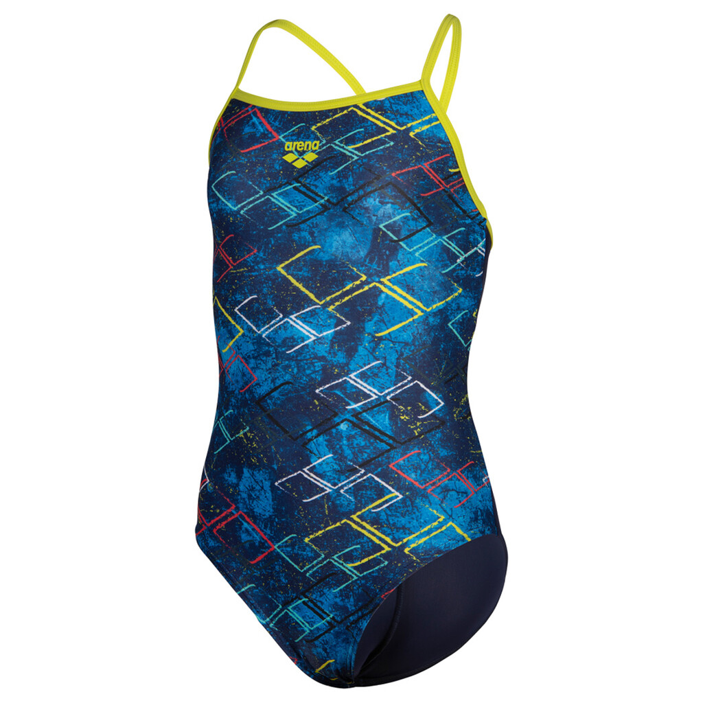 Arena - G Arena Daly Swimsuit Light Drop Back - navy/soft green/navy multi