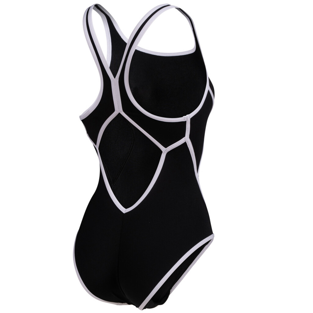 Arena - W Arena Pro_File Swimsuit V Back - black/white