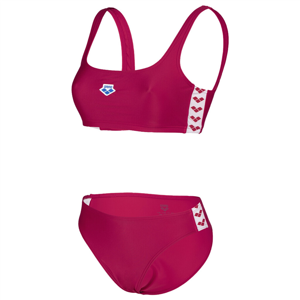 Arena - W Arena Icons Bralette Solid Two Pieces - red fandango