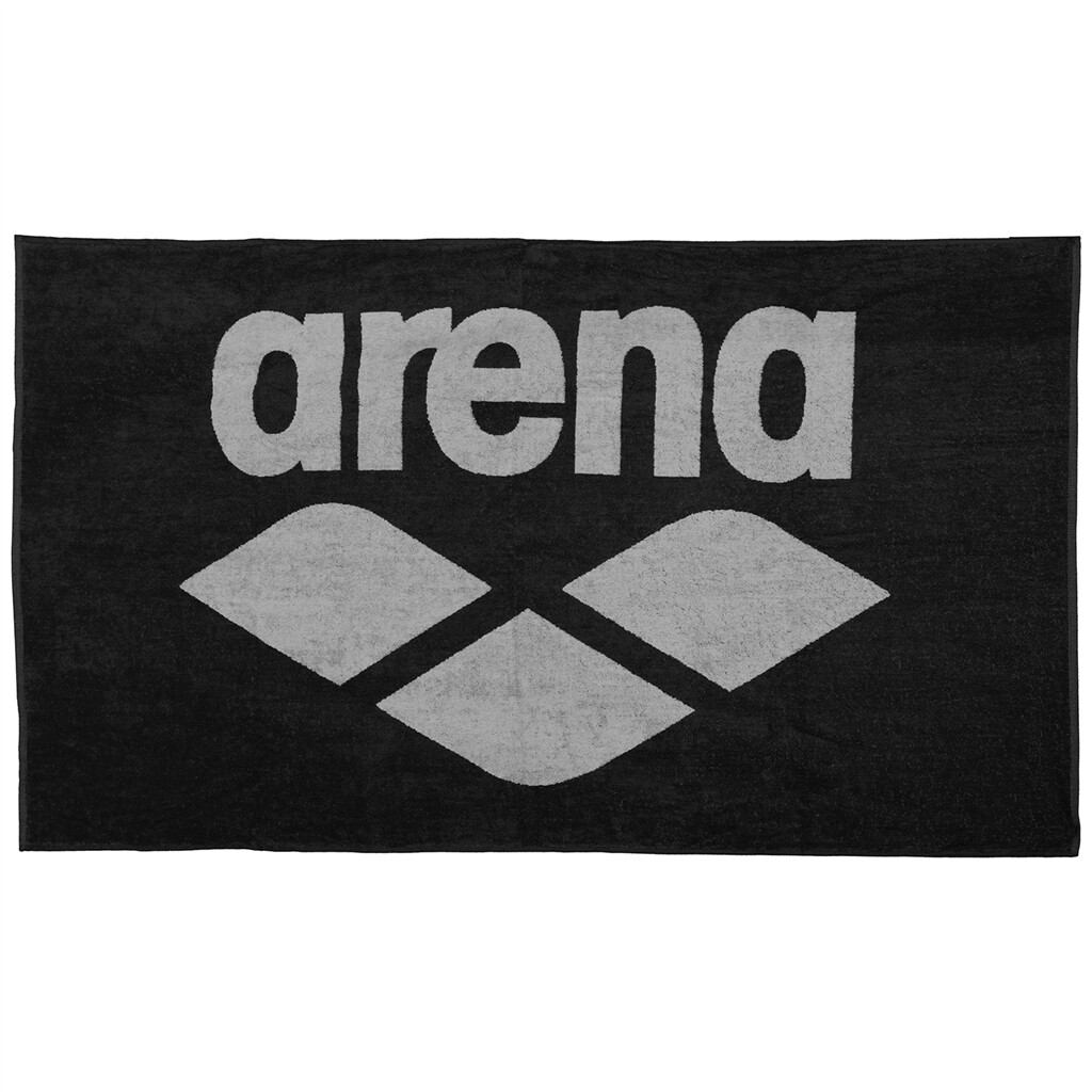 Arena - Pool Soft Towel - black/grey