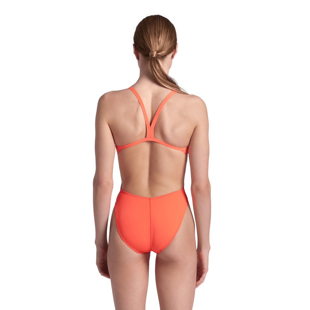 Arena - W Team Swimsuit Challenge Solid - bright coral