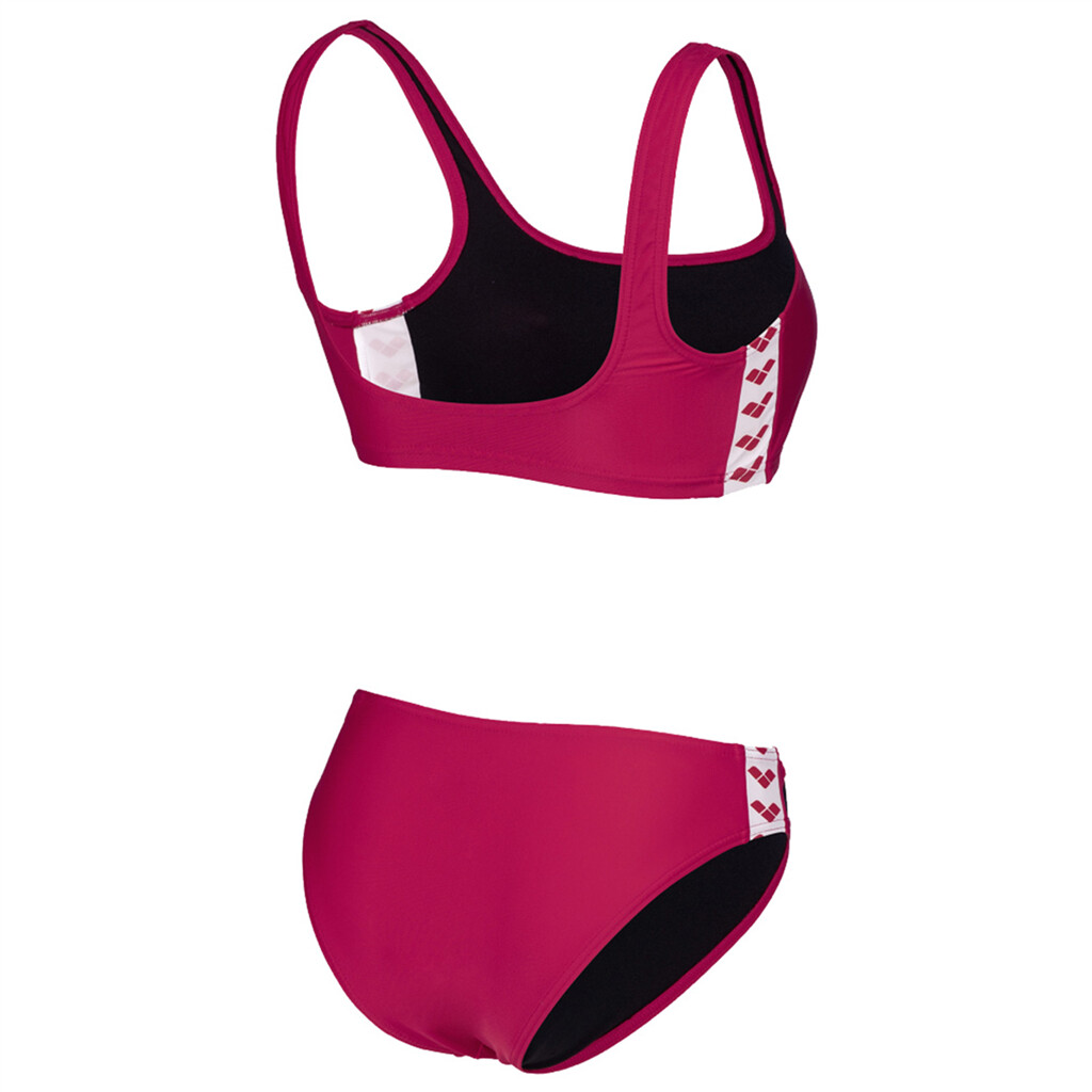 Arena - W Arena Icons Bralette Solid Two Pieces - red fandango