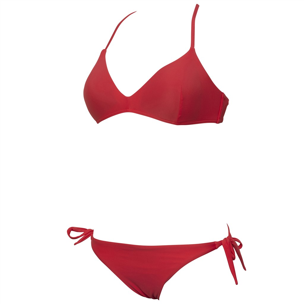Arena - W Solid Triangle Two Pieces - hibiscus/hibiscus