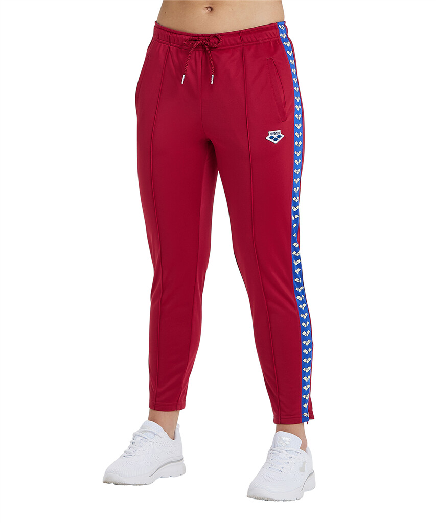 Arena - W 7/8 Team Pant - burgundy/neon blue/butter